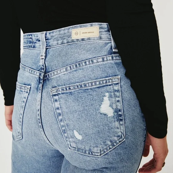 NWT AG ALEXXIS Straight Leg High-Rise Vintage Full Motion Stretch Jeans 32 - Picture 7 of 10